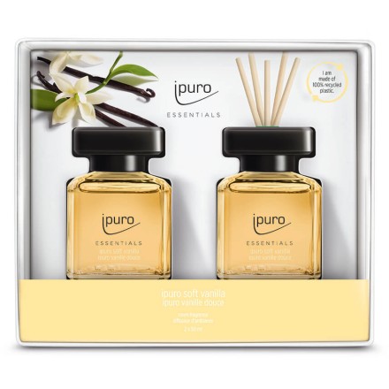 IPURO ESSENTIALS SOFT VANILLA ΑΡΩΜΑΤΙΚΟ ΧΩΡΟΥ ΣΕΤ 2x50ml