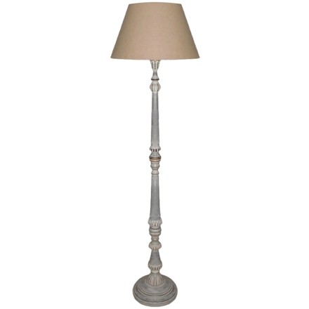LUISE ΦΩΤΙΣΤΙΚΟ ΕΠΙΔΑΠΕΔΙΟ ΞΥΛΟ ΓΚΡΙ Δ50xΥ168cm