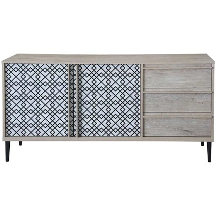MINO ΜΠΟΥΦΕΣ SONOMA DECAPE ΜΕ PATTERN 151x39xH75cm