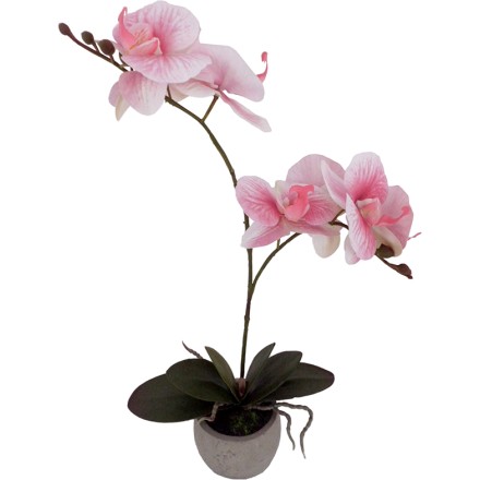 ORCHIDEA 3 ΤΕΧΝΗΤΟ ΛΟΥΛΟΥΔΙ ΥΦΑΣΜΑ ΠΛΑΣΤΙΚΟ ΡΟΖ D9xH48cm