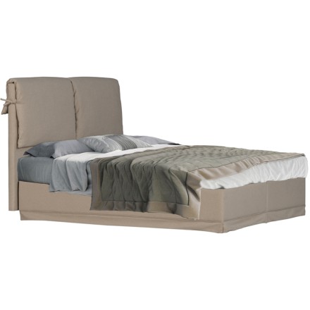 PILLOW ΚΡΕΒΑΤΙ ΜΕ ΑΠΟΘΗΚ. ΧΩΡΟ (ΓΙΑ ΣΤΡΩΜΑ 160x200cm) BEIGE 14-814 207x160xH118cm