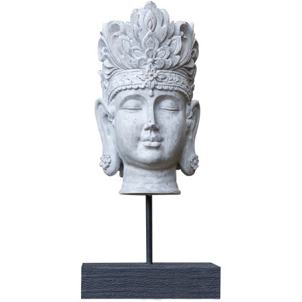 SHRIDEVI ΔΙΑΚΟΣΜΗΤΙΚΟΣ ΒΟΥΔΑΣ POLYRESIN ΛΕΥΚΟ 17,5x15xΥ36cm