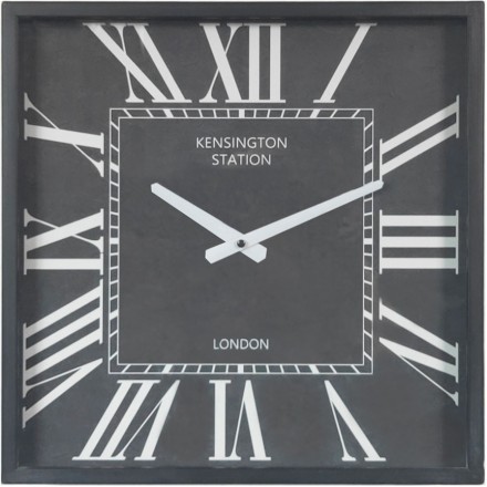 SQUARE ΡΟΛΟΪ ΤΟΙΧΟΥ ΜΕΤΑΛΛΟ ΓΥΑΛΙ ΜΑΥΡΟ ΛΕΥΚΟ 40x40xH9cm Έπιπλα & Διακοσμητικά