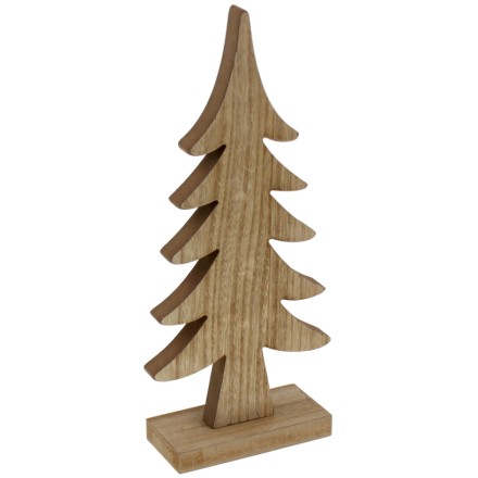 TREE ΧΡΙΣΤΟΥΓΕΝΝΙΑΤΙΚΟ ΔΕΝΤΡΟ ΚΑΦΕ ΞΥΛΟ 15x6xY34cm