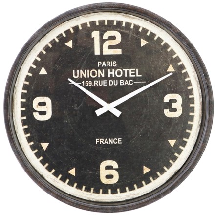UNION ΡΟΛΟΪ ΤΟΙΧΟΥ ΜΕΤΑΛΛΟ ΓΥΑΛΙ ΜΑΥΡΟ ΛΕΥΚΟ D39xH5,2cm Έπιπλα & Διακοσμητικά