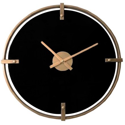 VETRO BLACK ΡΟΛΟΙ ΤΟΙΧΟΥ ΓΥΑΛΙ ΧΡΥΣΟ/ΜΑΥΡΟ Δ59,5xΥ4,5cm