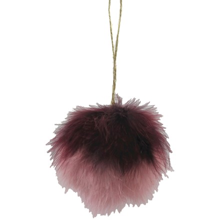 XMAS QUILL ΜΠΑΛΑ ΜΕ ΦΤΕΡΑ ΦΤΕΡΟ ΜΠΟΡΝΤΩ ΡΟΖ D10
