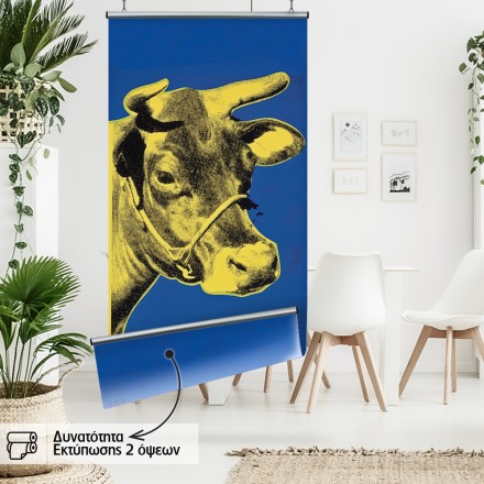 Yellow Cow on Blue Background (1971)