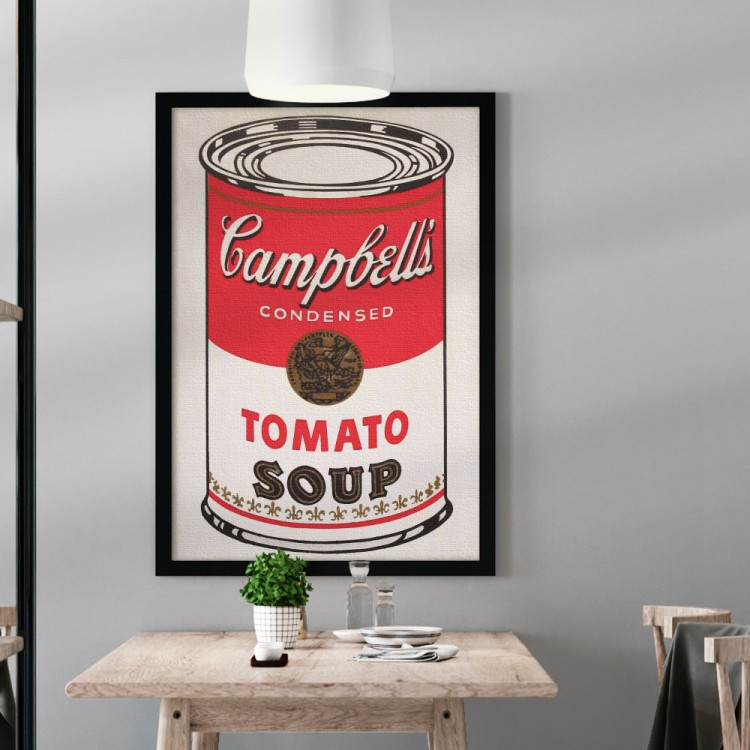 Πίνακας σε Καμβά Campbell's soup can tomato