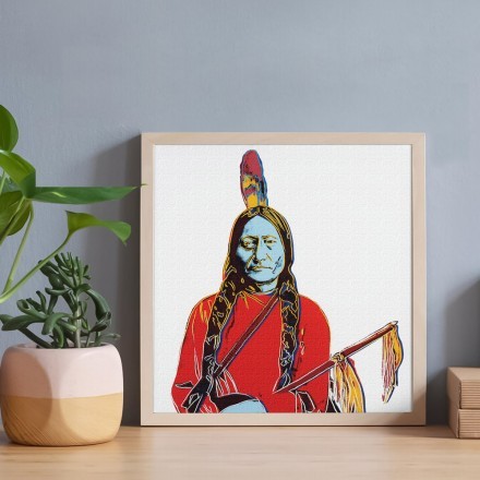 Sitting Bull Πίνακας σε Καμβά