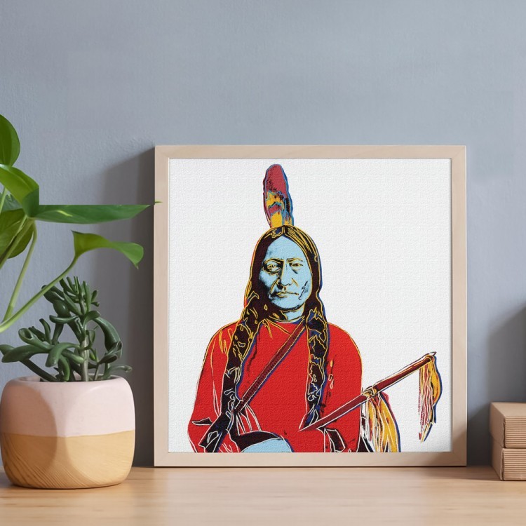 Πίνακας σε Καμβά Sitting Bull