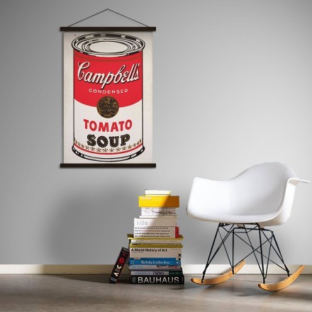 Campbell's soup can tomato, paint on canvas Μαγνητικός Πίνακας