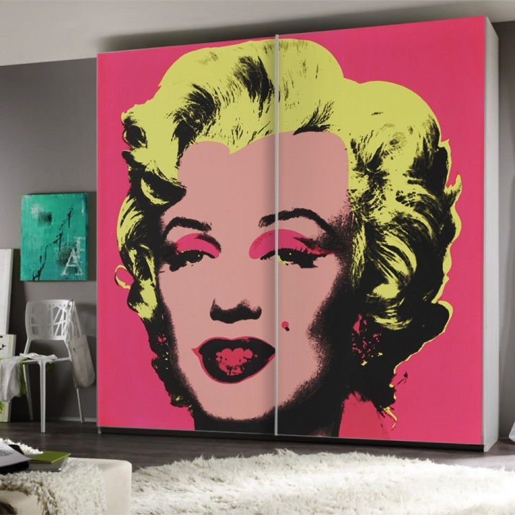 Αυτοκόλλητο Ντουλάπας Marilyn-Monroe