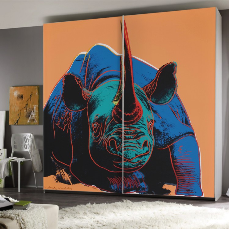 Αυτοκόλλητο Ντουλάπας Black Rhinoceros, from Endangered Species Portfolio
