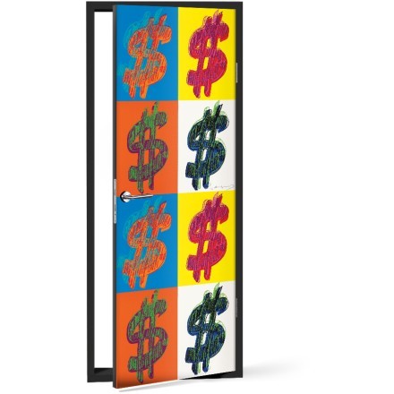 Dollar Sign Αυτοκόλλητο Πόρτας