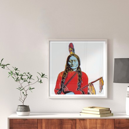 Sitting Bull, Color Screenprint