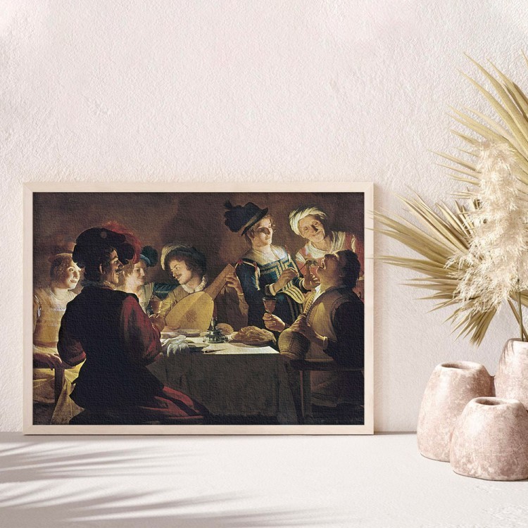 Πίνακας σε Καμβά Supper with the Minstrel and his Lute