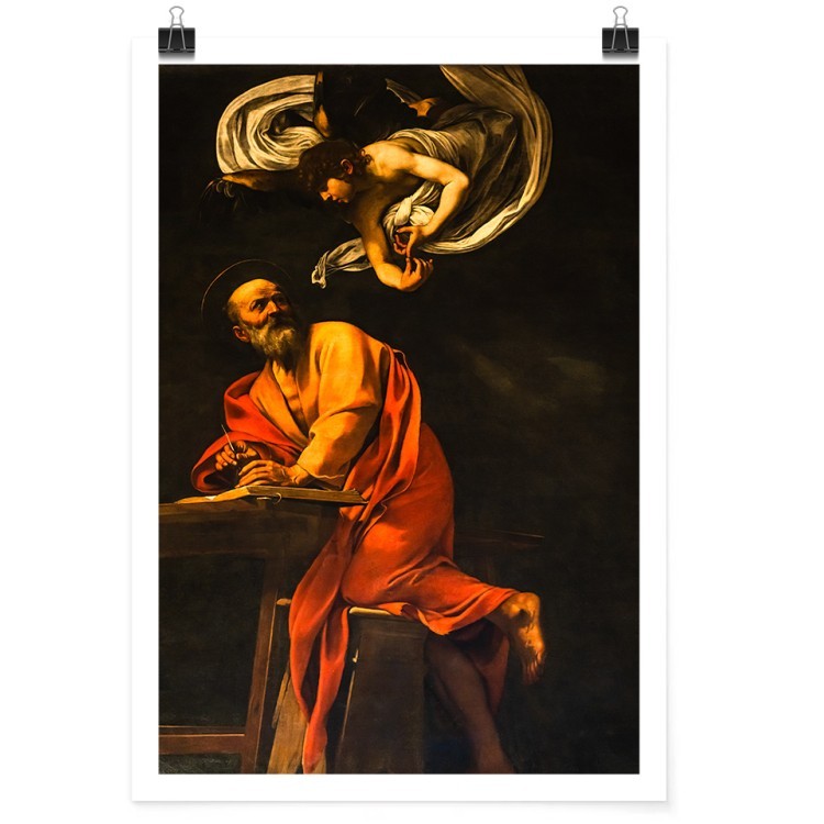 Πόστερ Inspiration of Saint Matthew, 1602