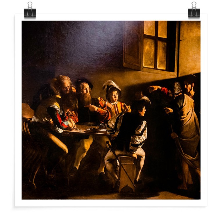 Πόστερ Calling of saint Matthew Oil on canvas