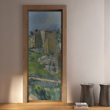 Houses in Provence: The Riaux Valley near L'Estaque, oil on canvas