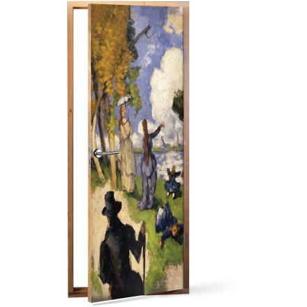 The Fishermen (Fantastic Scene), Oil on canvas Αυτοκόλλητο Πόρτας