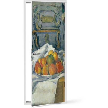 Still Life: Dish of Apples Αυτοκόλλητο Πόρτας