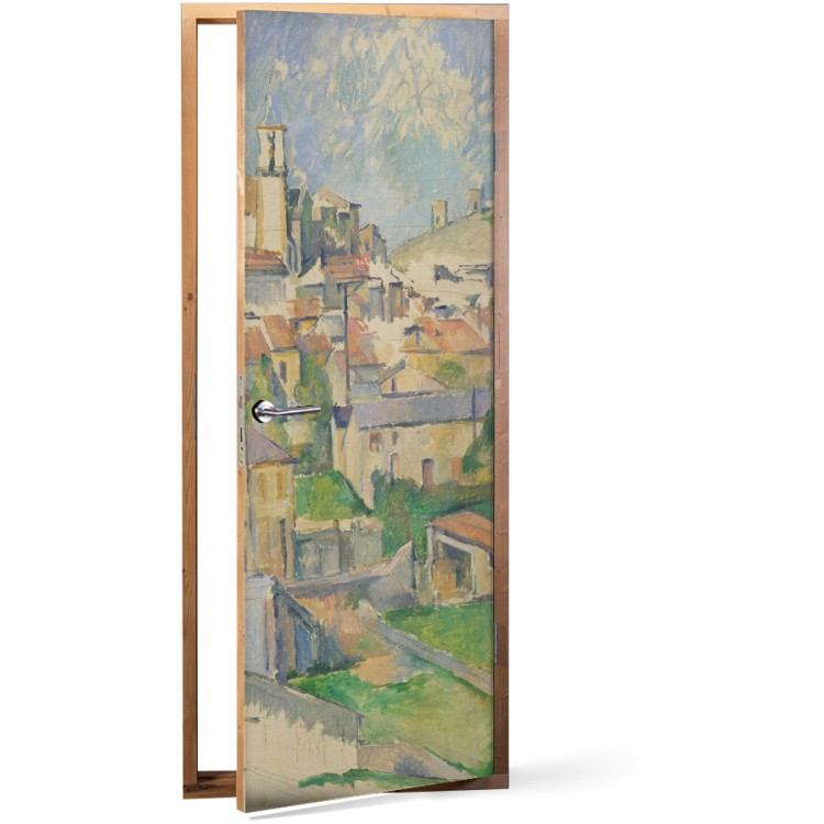 Αυτοκόλλητο Πόρτας Gardanne, Oil on canvas