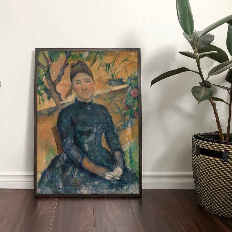 Πίνακας σε Καμβά Portrait of Madame Cezanne