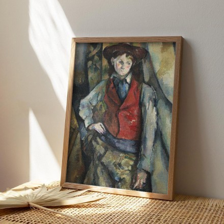 Boy in a Red Waistcoat Πίνακας σε Καμβά