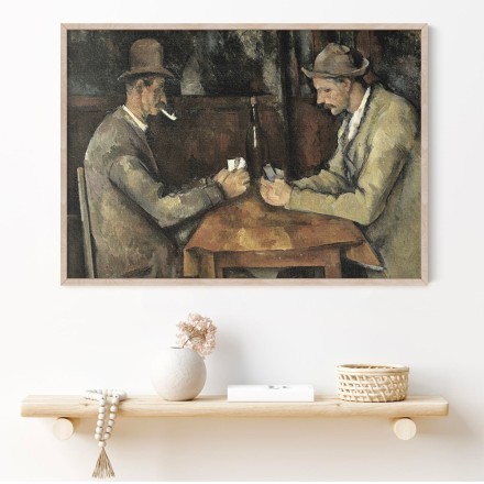 The Card Players 1890 - 1895 Πίνακας σε Καμβά