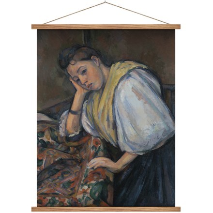 Young Italian Woman at a Table