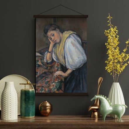 Young Italian Woman at a Table (2) Μαγνητικός Πίνακας