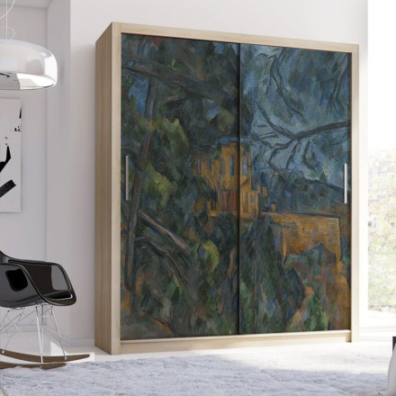 Château Noir, Oil Paint Αυτοκόλλητο Ντουλάπας