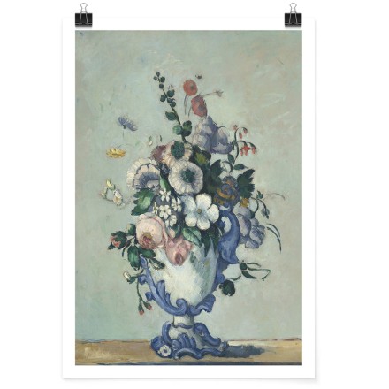 Flowers in a Rococo Vase, oil on canvas Πόστερ