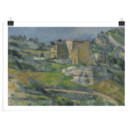 Houses in Provence: The Riaux Valley near L'Estaque Πόστερ
