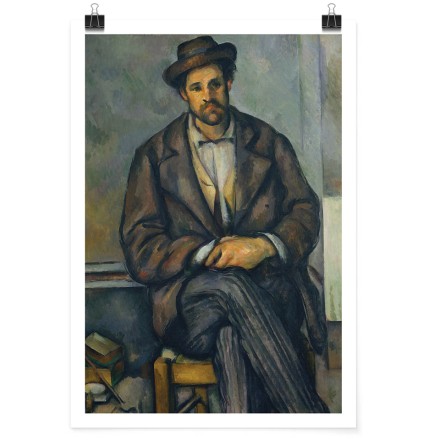 Seated Peasant, Oil on canvas Πόστερ