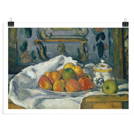Dish of Apples, Oil on canvas Πόστερ