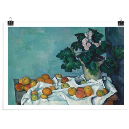 Still Life with Apples and a Pot of Primroses (1) Πόστερ
