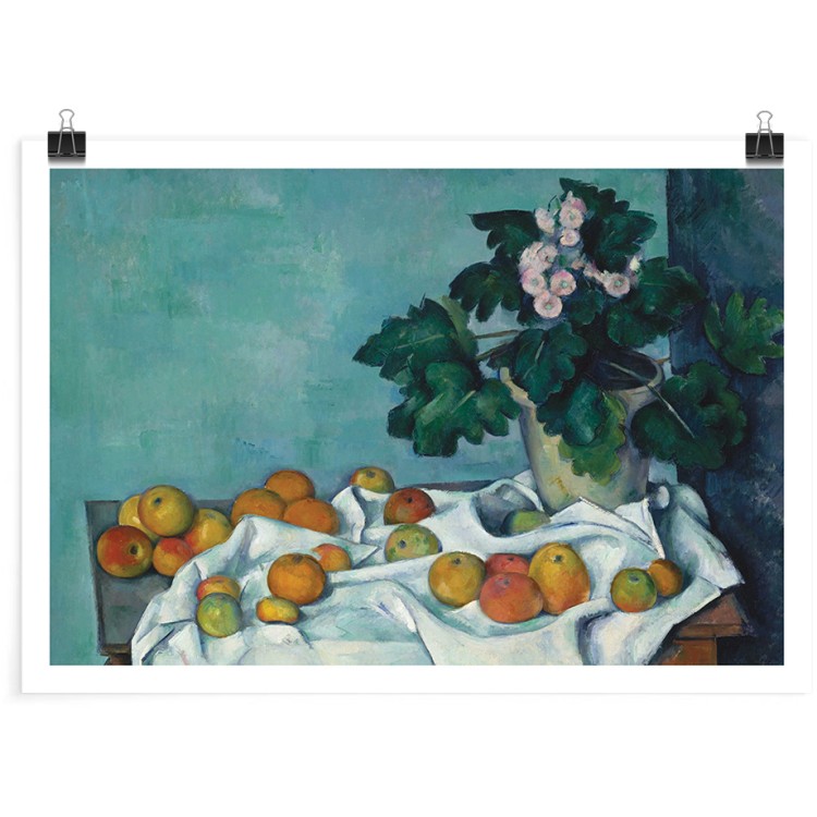 Πόστερ Still Life with Apples and a Pot of Primroses (1)