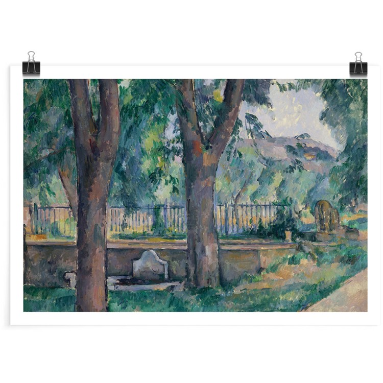 Πόστερ Bassin et lavoir du Jas de Bouffan, 1885–1886
