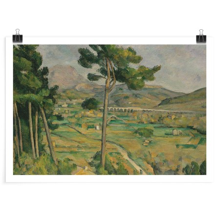 Mont Sainte-Victoire και η οδογέφυρα της κοιλάδας του ποταμού Arc, 1882–1885 Πόστερ