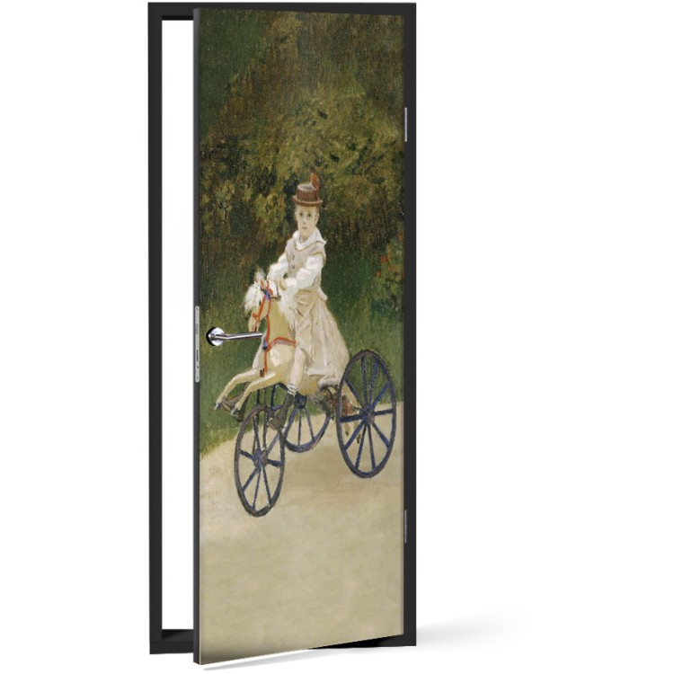Αυτοκόλλητο Πόρτας Jean Monet on His Hobby Horse (3)