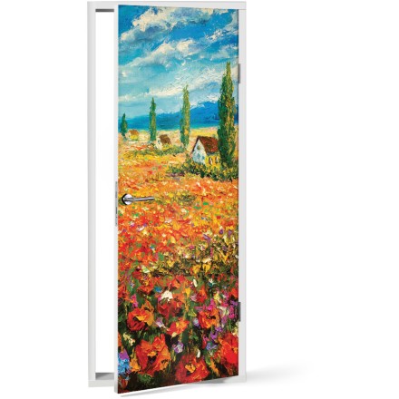 Floral Meadow (3) Αυτοκόλλητο Πόρτας