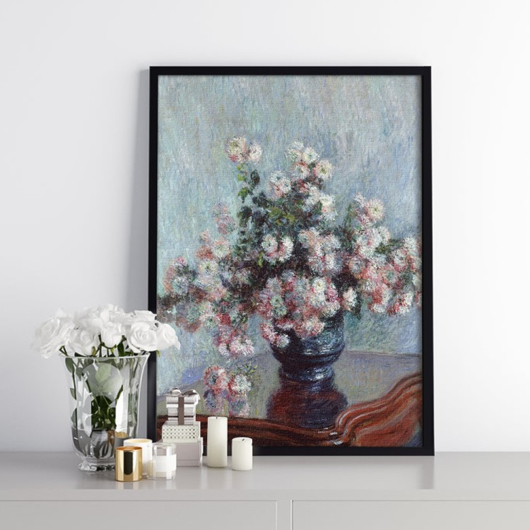 Πίνακας σε Καμβά Chrysanthemums (2)