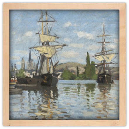 Ships Riding on the Seine at Rouen