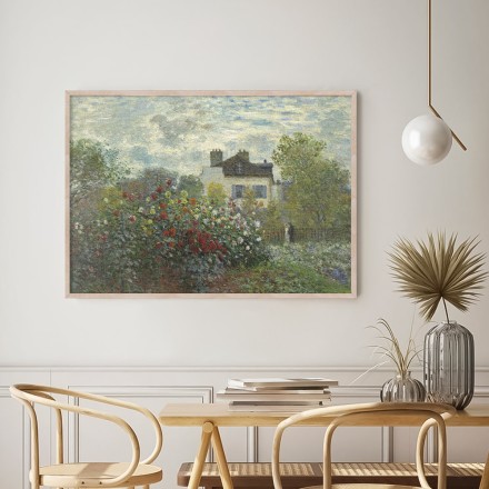 The Artist's Garden in Argenteuil Πίνακας σε Καμβά