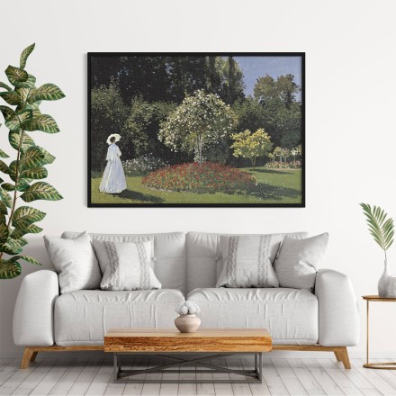 Woman in the garden Πίνακας σε Καμβά