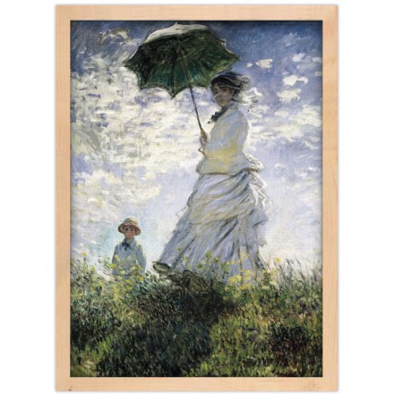 Woman with a Parasol - Madame Monet and Her Son