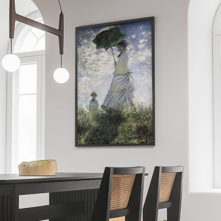 Woman with a Parasol - Madame Monet and Her Son Πίνακας σε Καμβά