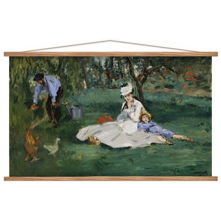 The Monet family in their garden at Argenteuil (1)